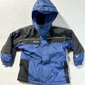 Columbia Tectonite Jacket Blue Black And Yellow Youth Size 10/12 L